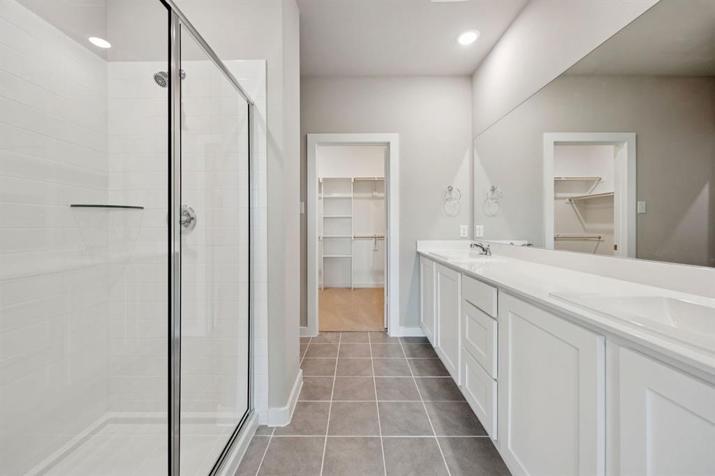 1216 Bellflower Road Lavon, TX 75166 - Photo 15 of 27 Primary Bathroom in the Mesquite home plan by Trophy Signature Homes – REPRESENTATIVE PHOTO