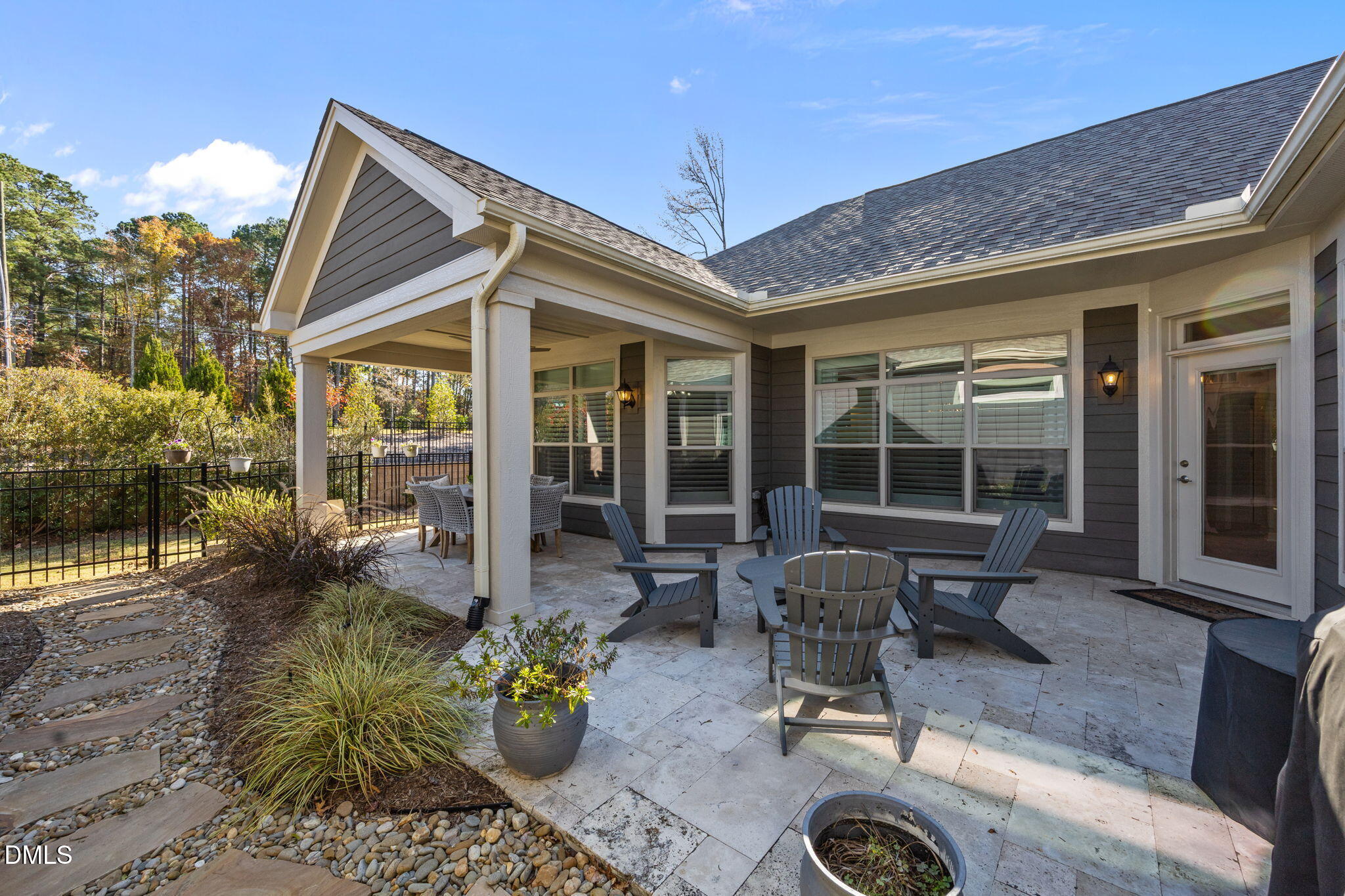 1405 Rich Inlet Cary, NC 27519 - Photo 28 of 44 a building outdoor space with patio furniture and potted plants
