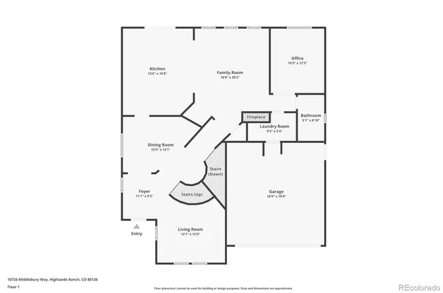 $835,000 | 10726 Middlebury Way, Highlands Ranch, CO 80126