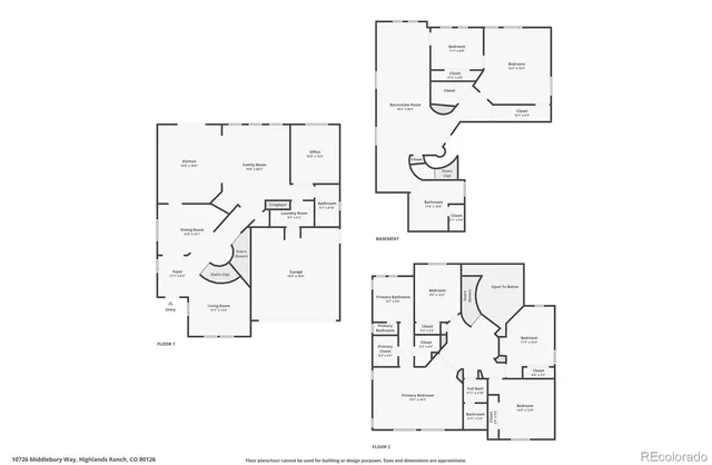$835,000 | 10726 Middlebury Way, Highlands Ranch, CO 80126