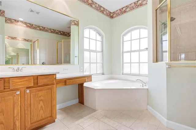 a outdoor space with lots of furniture and a chandelier