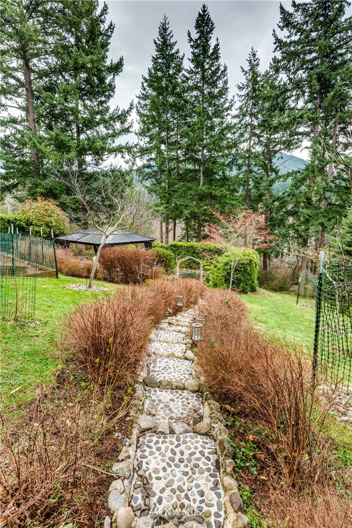 220 Sea Pines Road Bellingham, WA 98229 - Photo 37 of 40 a backyard of a house with lots of green space