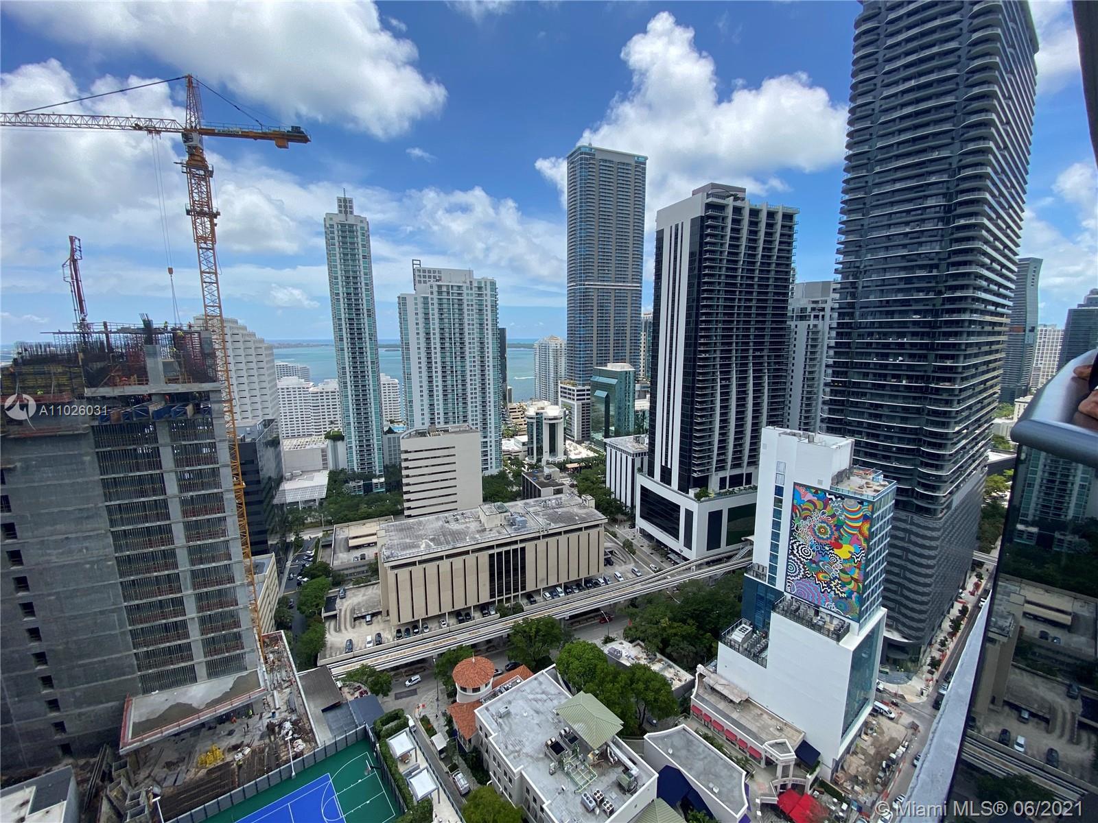 a view of city from balcony
