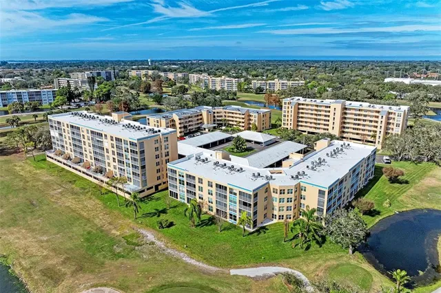 a view of a city with tall buildings