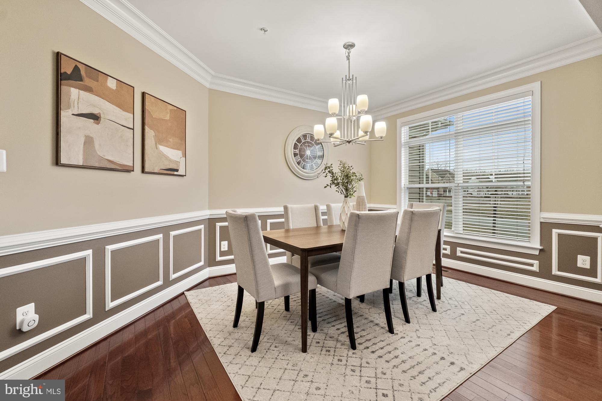 17914 Dr Walling Road Poolesville, MD 20837 - Photo 34 of 86 Crown AND custom chair molding in dining room