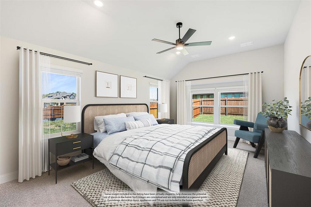 1025 Raptor Road Alvarado, TX 76009 - Photo 21 of 40 a bedroom with a large bed and a window