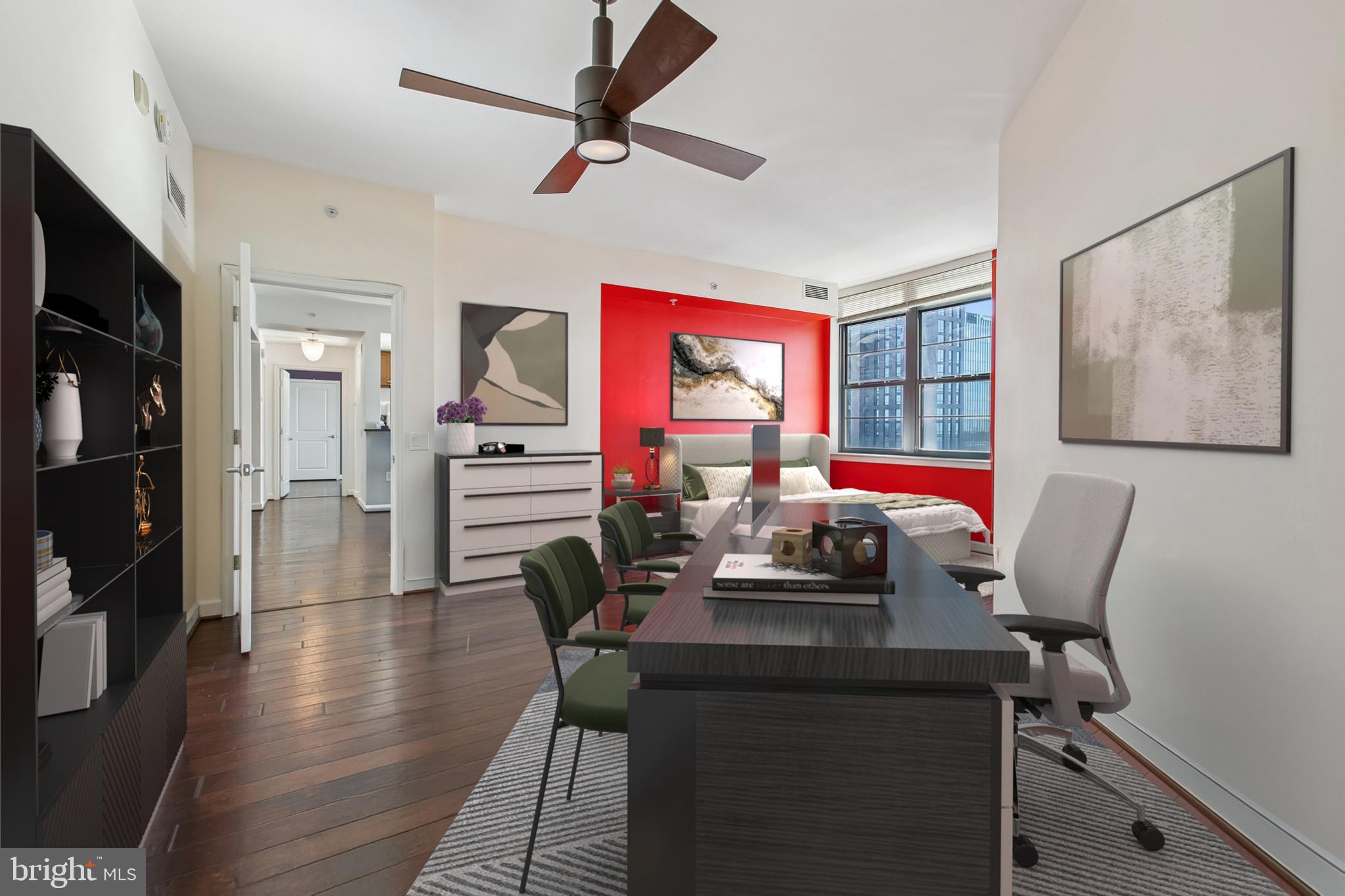 1830 Fountain Drive, Unit 1006 Reston, VA 20190 - Photo 8 of 33 Primary Bedroom with Desk/Office