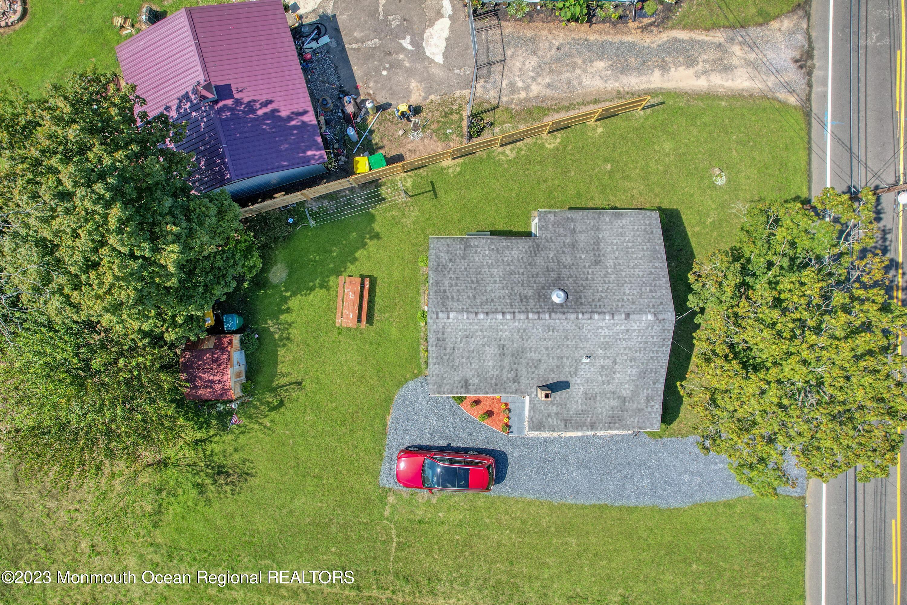 66 Jacobstown Road New Egypt, NJ 08533 - Photo 11 of 39 an aerial view of a house with an outdoor space