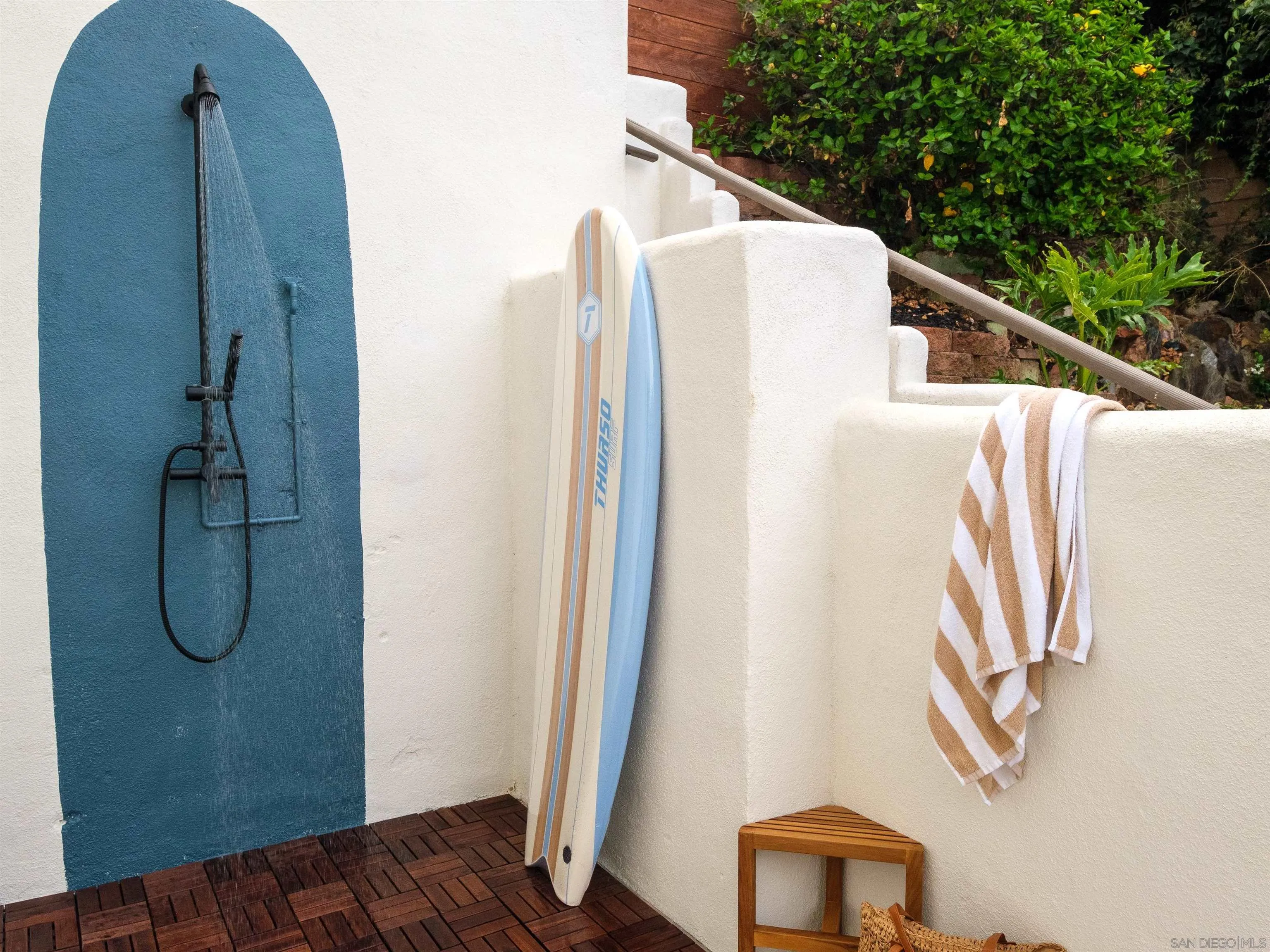 1915 Montgomery Avenue Cardiff-by-the-Sea, CA 92007 - Photo 23 of 32 a view of balcony with wooden floor