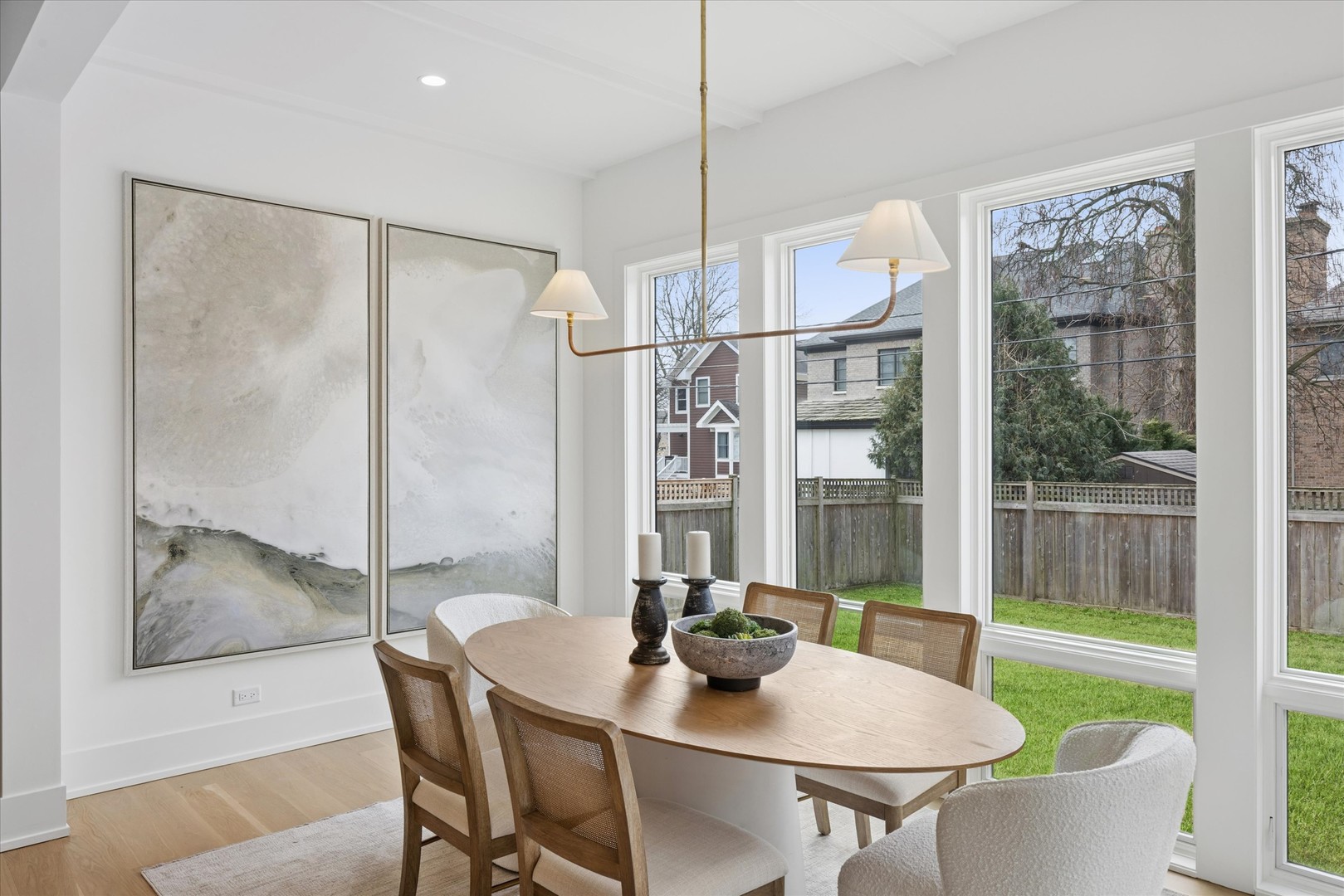 580 Kearsage Avenue Elmhurst, IL 60126 - Photo 14 of 43 a view of a dining room with furniture window and outside view