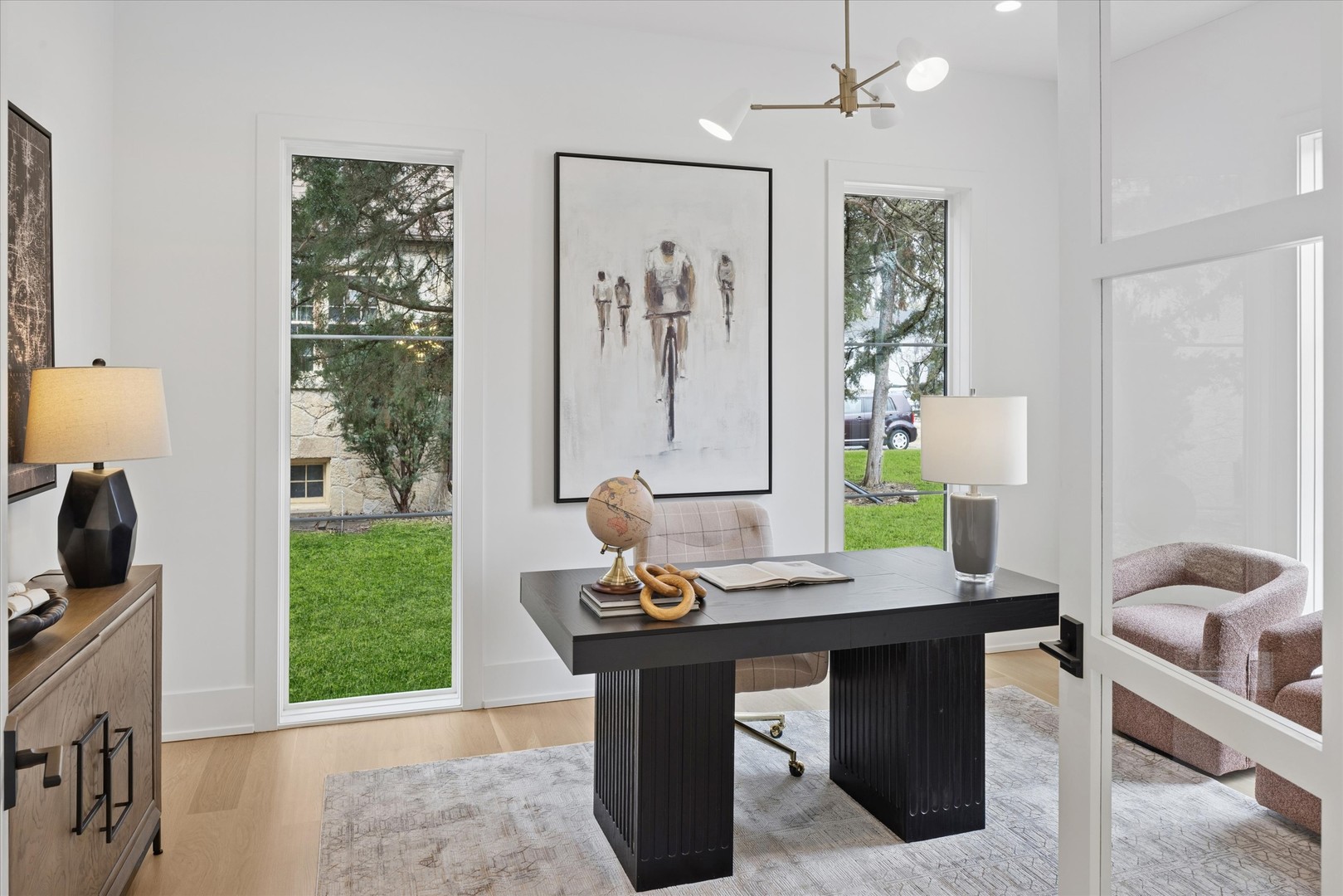 580 Kearsage Avenue Elmhurst, IL 60126 - Photo 2 of 43 a view of a workspace with furniture and a window