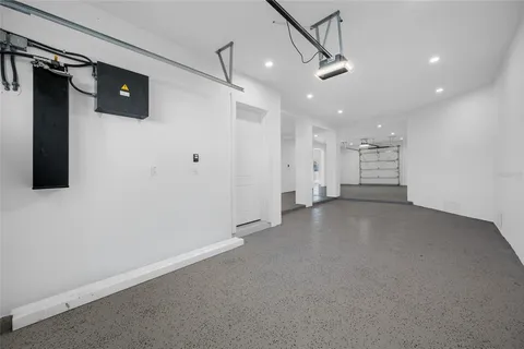 a black and white photo of a living room