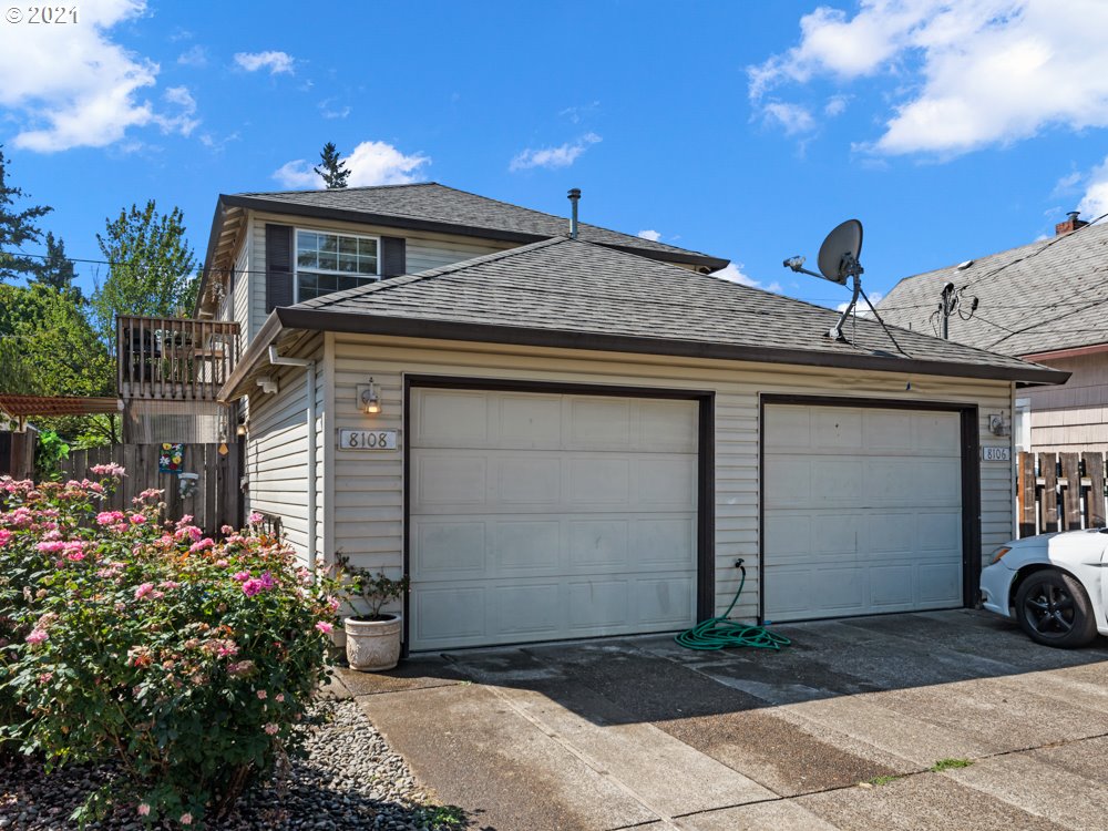 a view of a house with a outdoor space