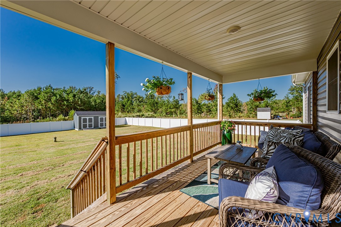 8518 Vaughan Road Petersburg, VA 23805 - Photo 24 of 45 Rear covered deck