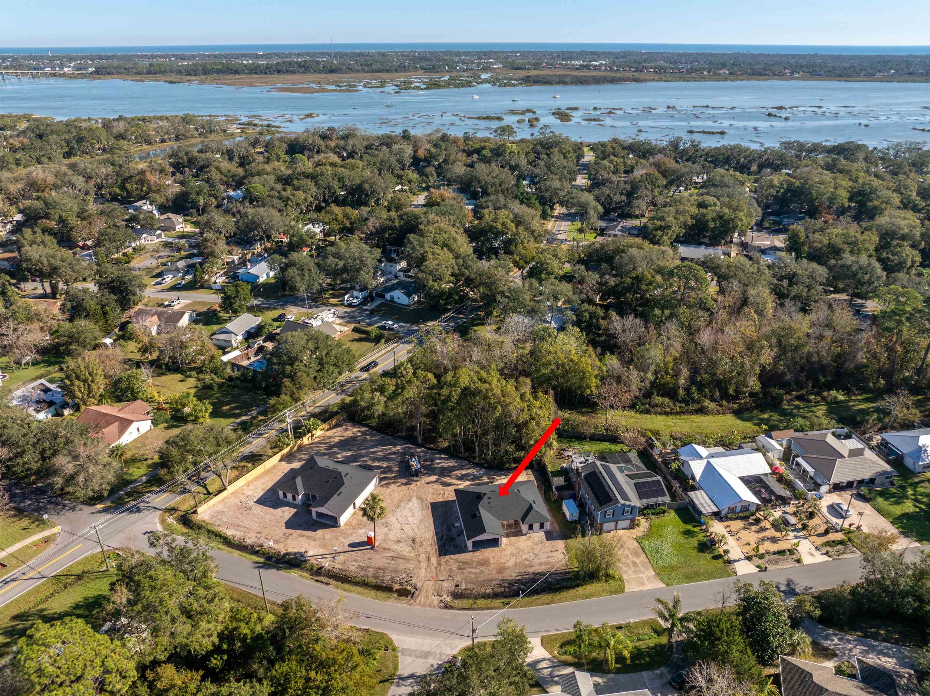 411 Royal Road St. Augustine, FL 32086 - Photo 41 of 43 an aerial view of a house with a garden