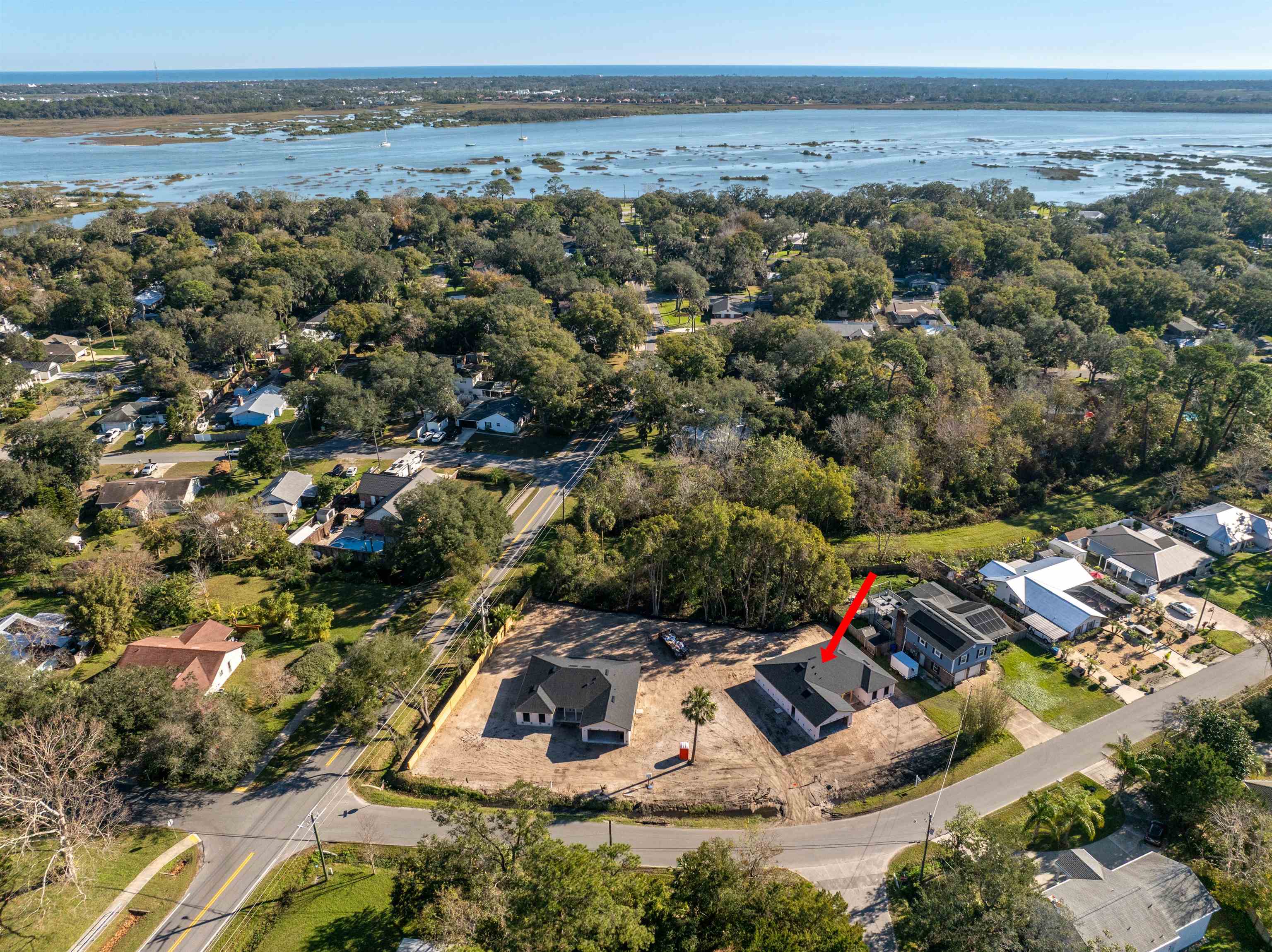 411 Royal Road St. Augustine, FL 32086 - Photo 42 of 43 an aerial view of a house with a garden