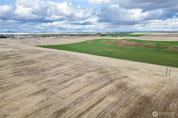 a view of a lake and mountain in the back
