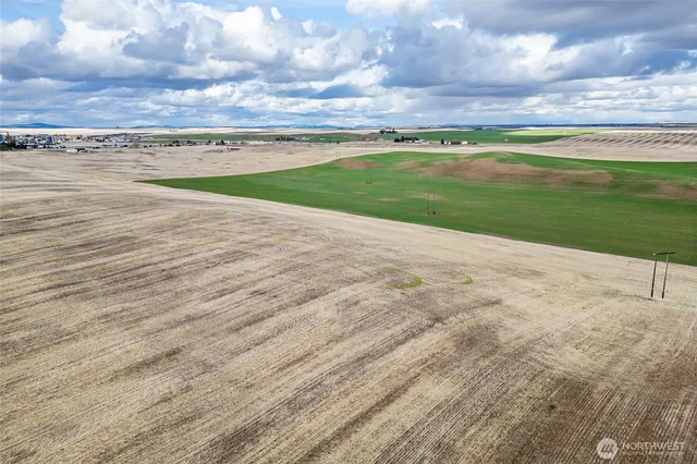 a view of a lake and mountain in the back