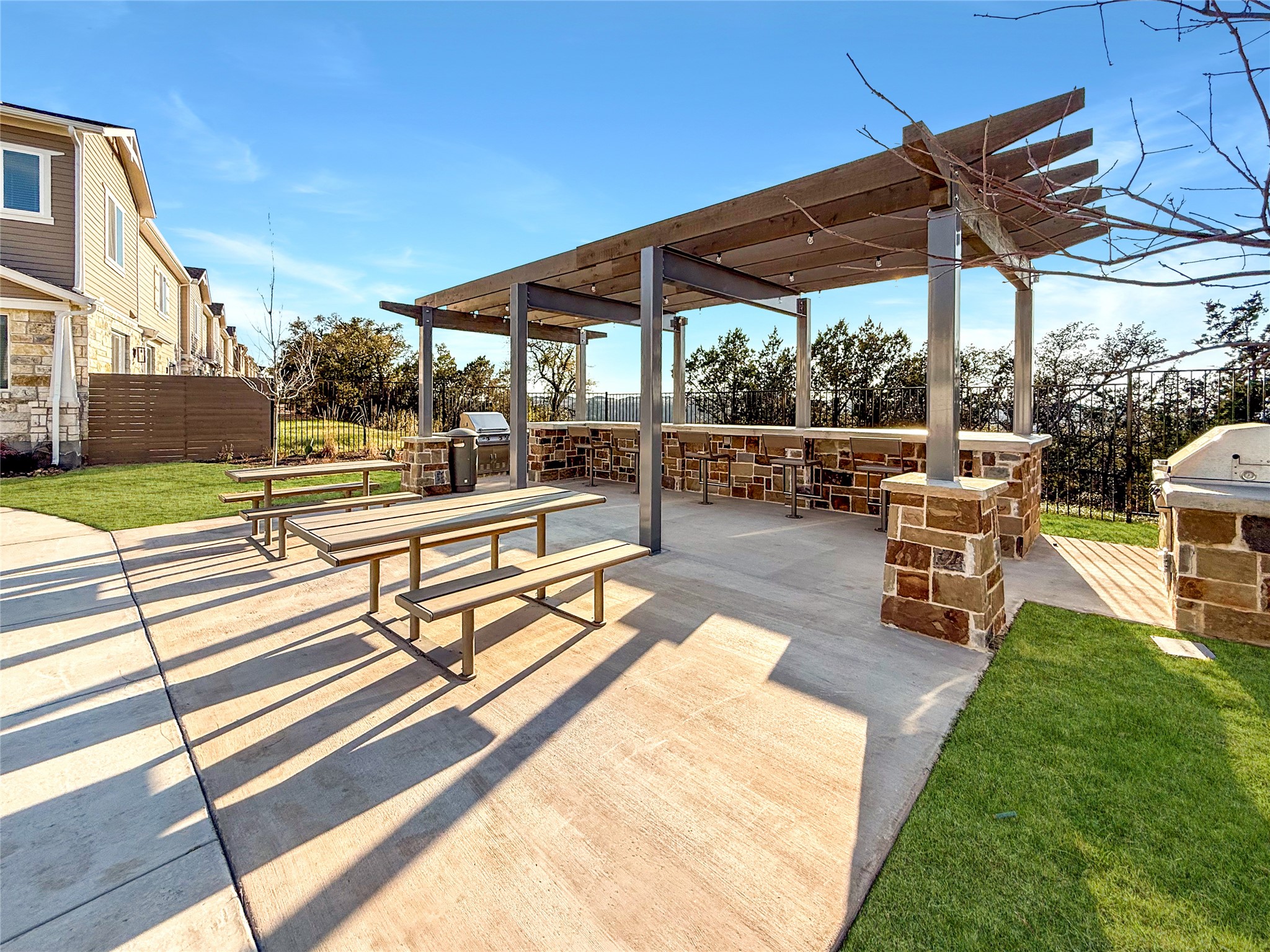 5605 Mobeetie Loop Bee Cave, TX 78738 - Photo 19 of 23 a view of a terrace with sitting area
