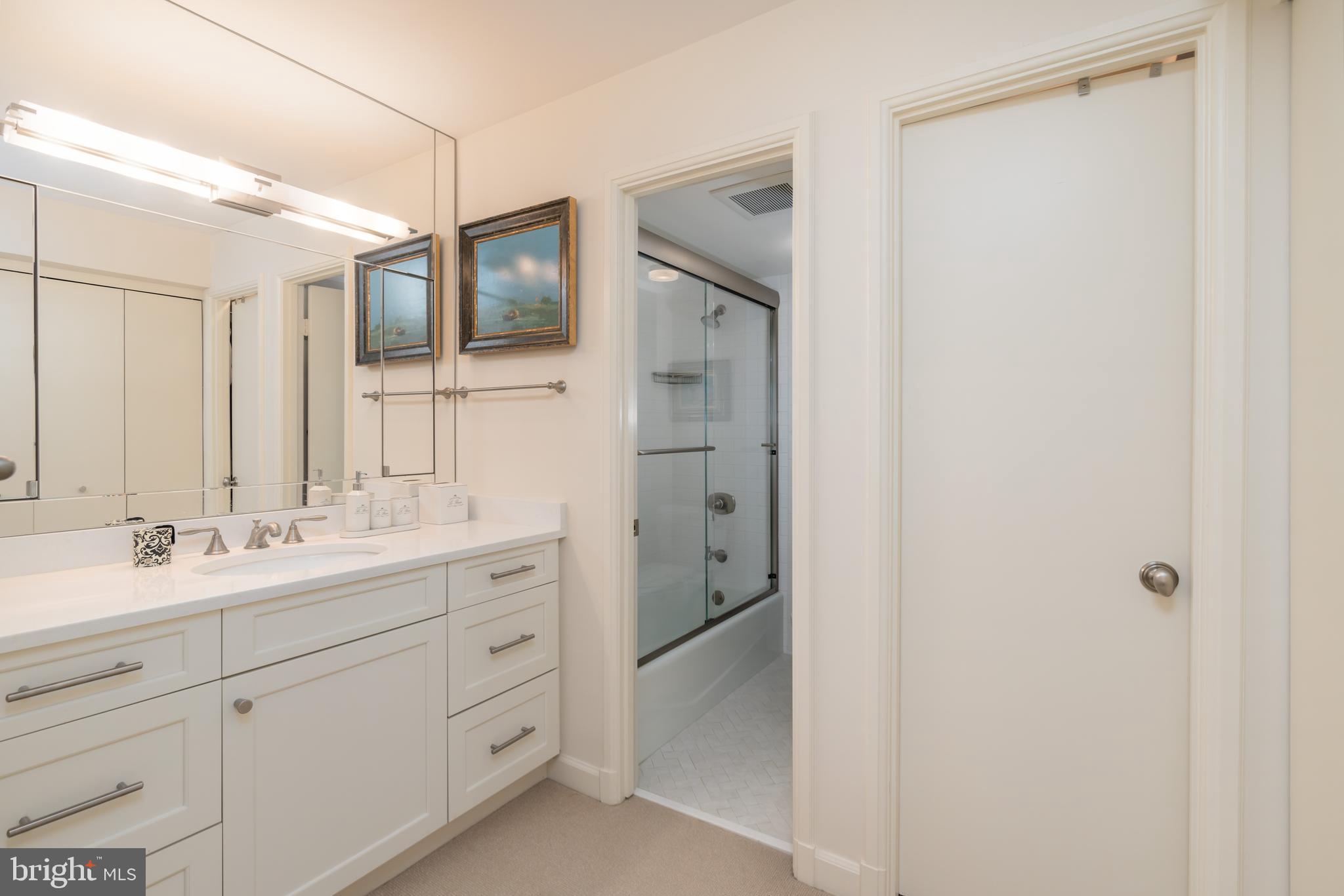 1077 30th Street Northwest, Unit 606 Washington, DC 20007 - Photo 16 of 30 Owner's suite Bath and Walk-in Closet