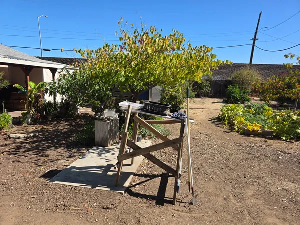 a front view of a building with garden