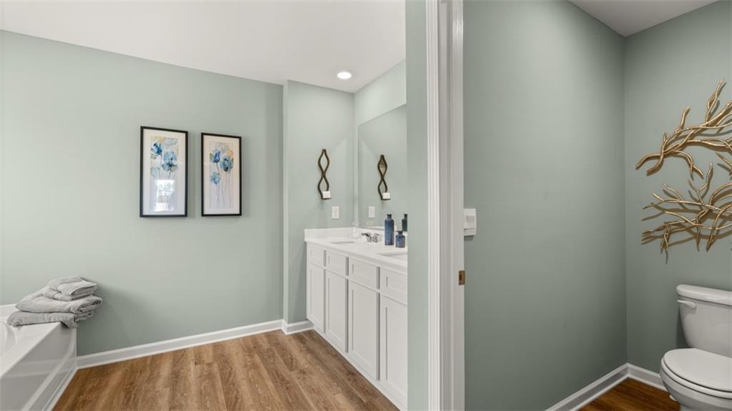 11933 Aukerman Way Hampton, GA 30228 - Photo 31 of 42 a bathroom with a sink and a mirror