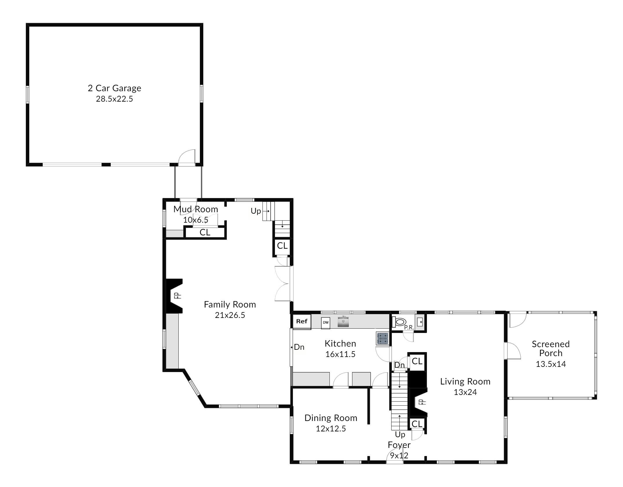 15 Briar Brae Road Darien, CT 06820 - Photo 30 of 32 a picture of floor plan