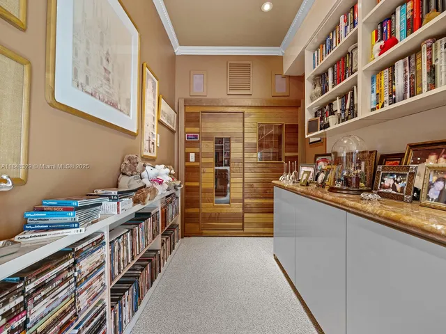 a kitchen with lots of counter top space