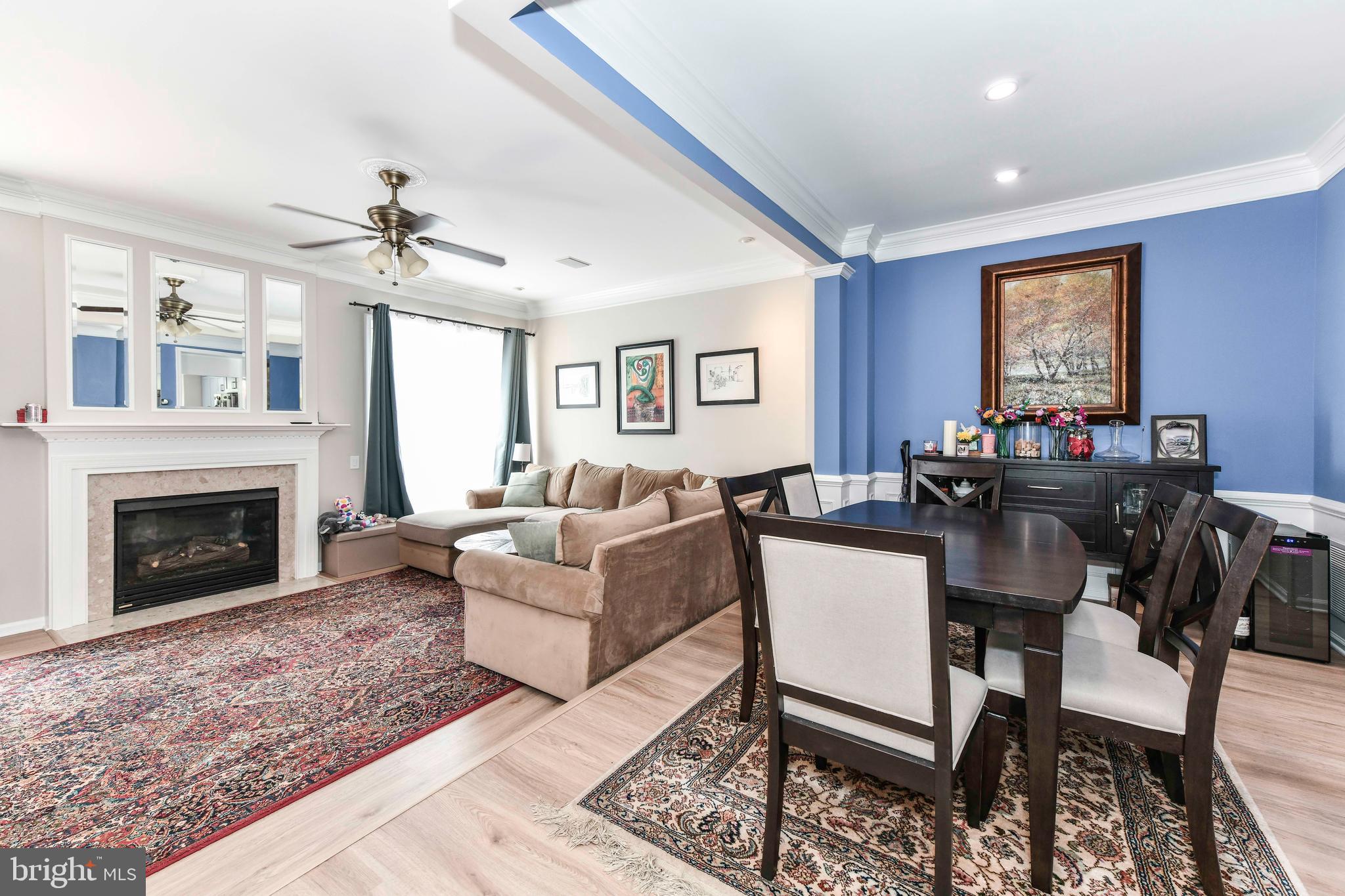 45692 Waterloo Station Square Sterling, VA 20166 - Photo 18 of 31 a living room with furniture a fireplace and a window