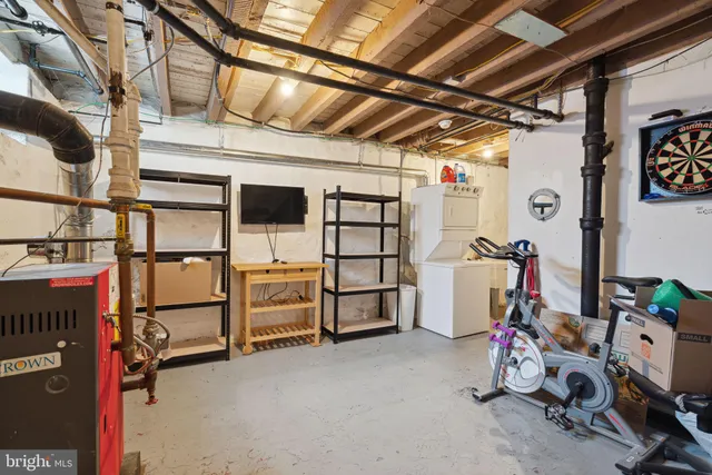 a view of storage and utility room