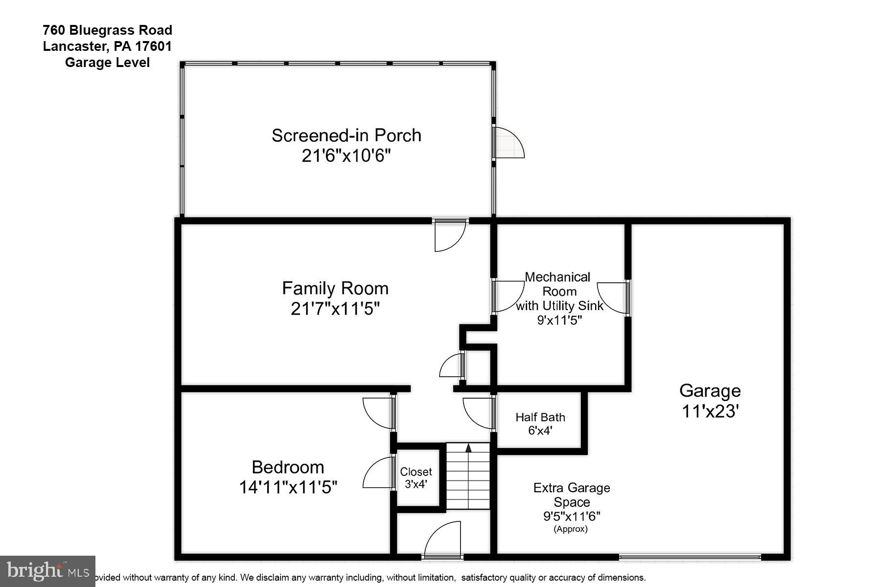 760 Blue Grass Road Lancaster, PA 17601 - Photo 60 of 61 Floor Plan - Lower Level