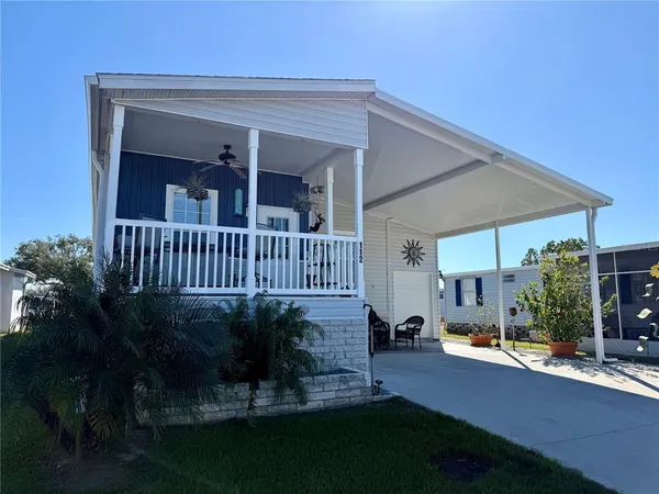 a view of a house with patio