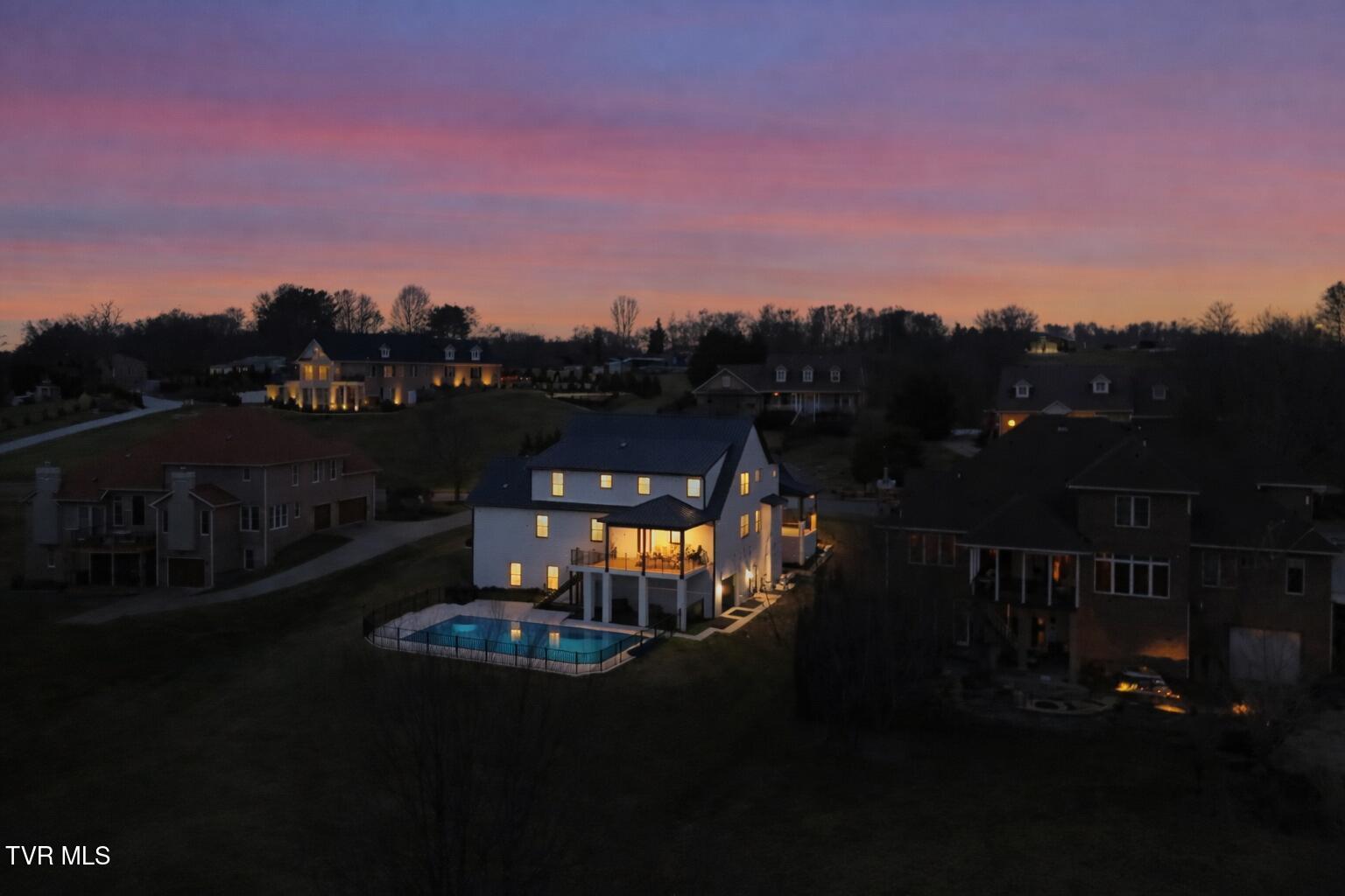 141 Laurel Ridge Drive Jonesborough, TN 37659 - Photo 29 of 30 twilight back of home
