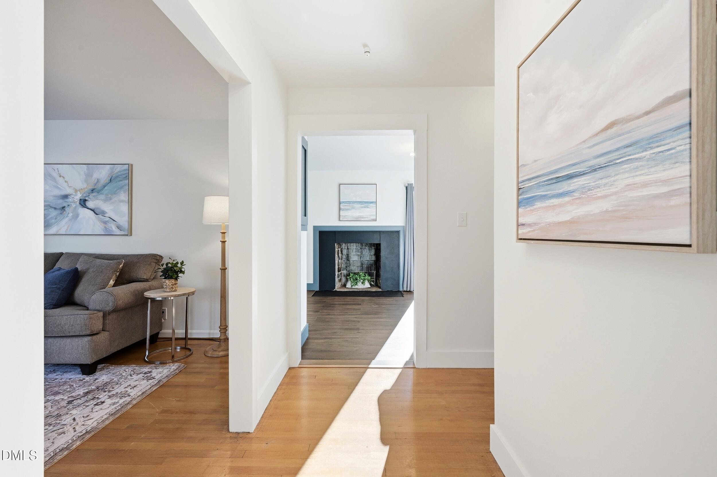 608 Hillhaven Terrace Roxboro, NC 27573 - Photo 5 of 31 a living room with furniture and a fireplace
