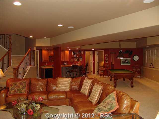 14665 Sterling Road Colorado Springs, CO 80921 - Photo 16 of 25 View from Family Room Area to Bar & Rec Area