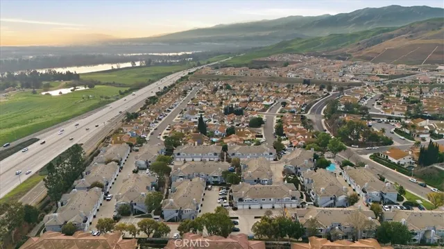 an aerial view of multiple house