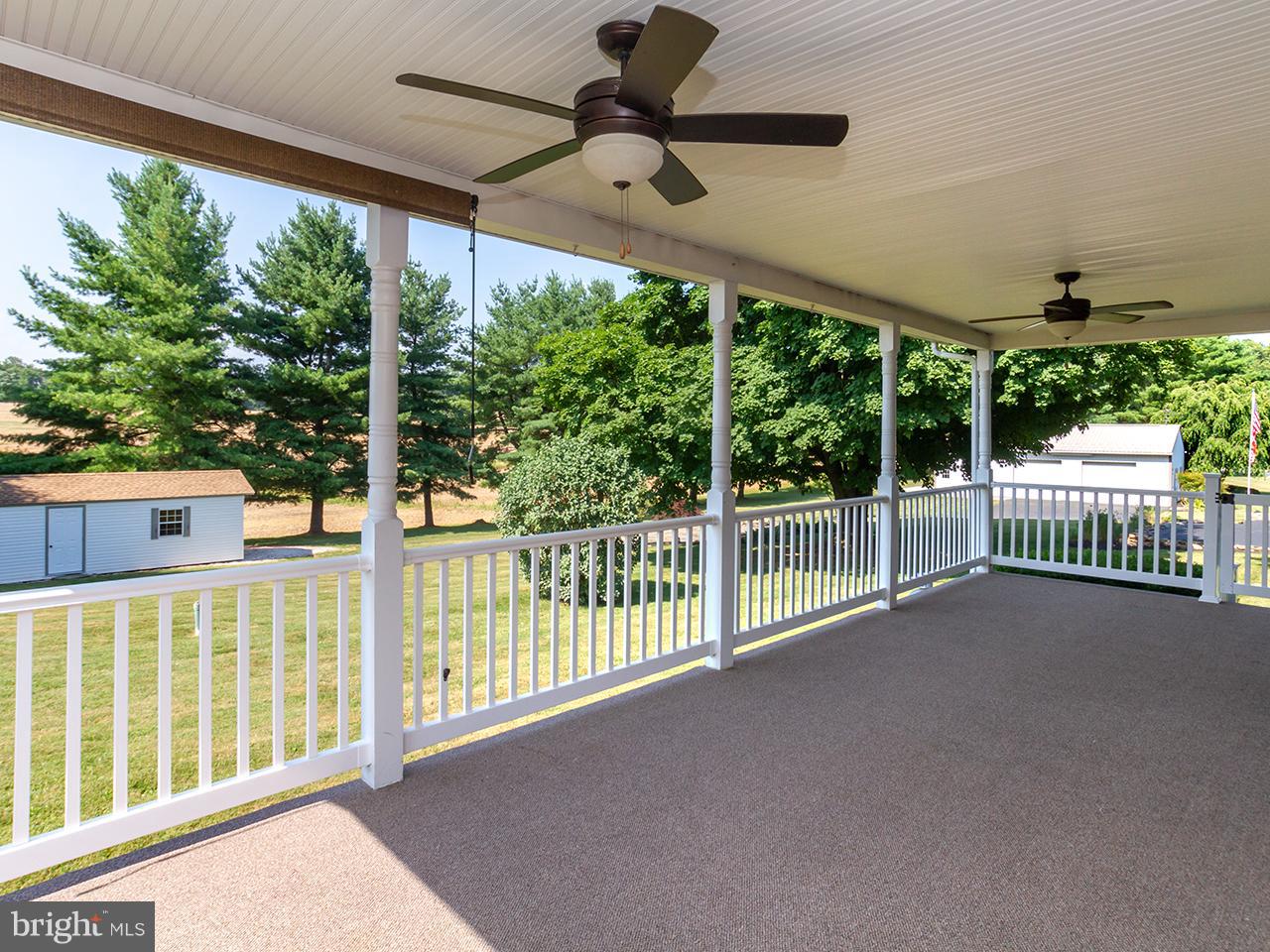 1526 Freeland Road Freeland, MD 21053 - Photo 26 of 30 Large rear roofed porch w/ two ceiling fans
