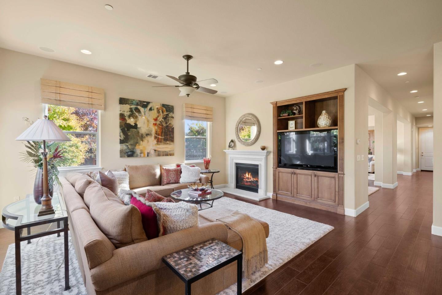1477 Corte De Maria San Jose, CA 95120 - Photo 6 of 29 a living room with furniture and a fireplace