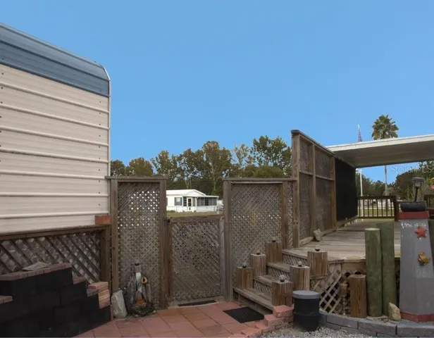 a view of balcony and deck