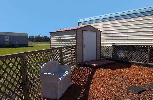 a view of a roof deck