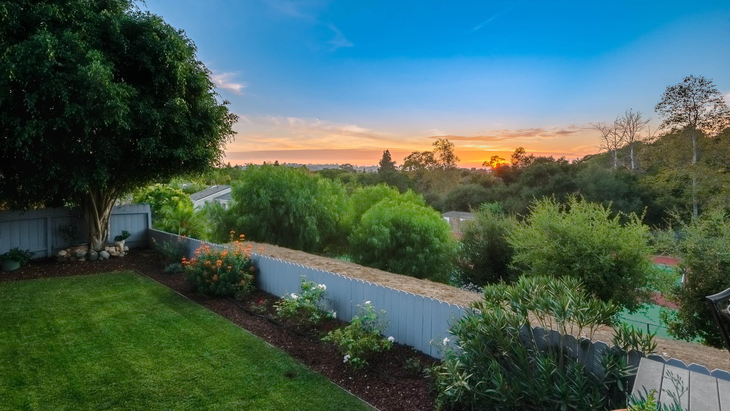 3998 Primavera Road Santa Barbara, CA 93110 - Photo 26 of 41 Back Yard Views-Twilight