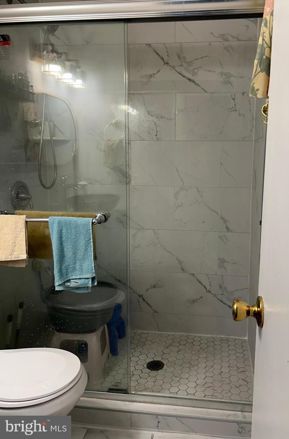 5606 Ventnor Lane Springfield, VA 22151 - Photo 11 of 24 a bathroom with a toilet and a shower