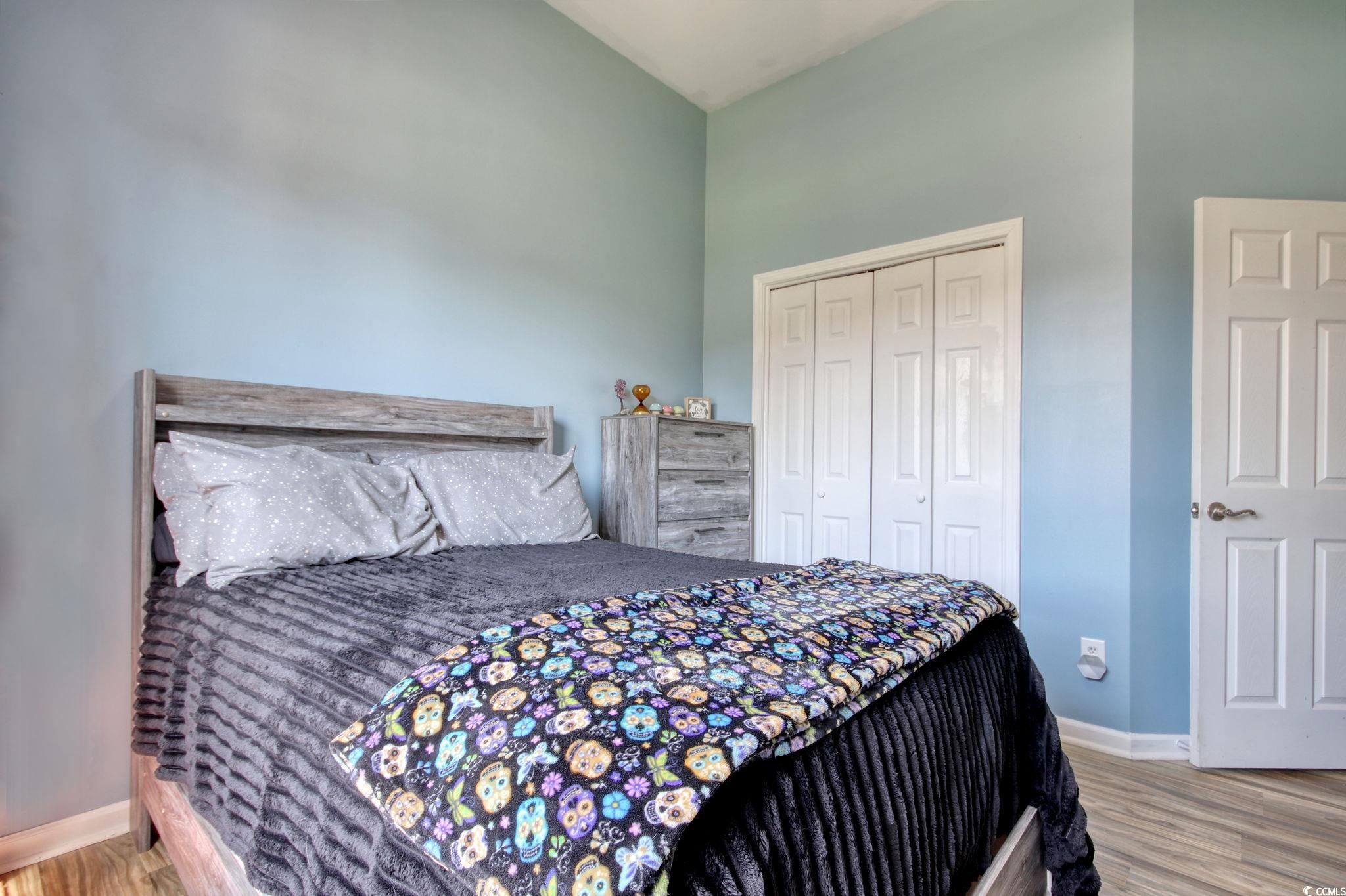47 Pinfeather Drive Murrells Inlet, SC 29576 - Photo 14 of 35 Bedroom featuring light wood-style floors and a closet
