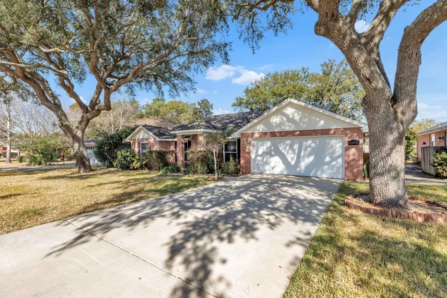 a view of a large house with a large tree in front of it