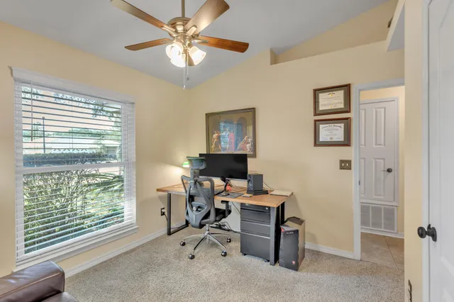 a workspace with a window