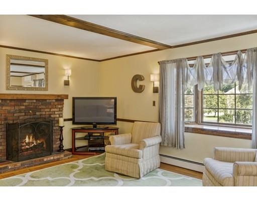 21 Crestview Drive Millis, MA 02054 - Photo 7 of 31 a living room with furniture a fireplace and a flat screen tv