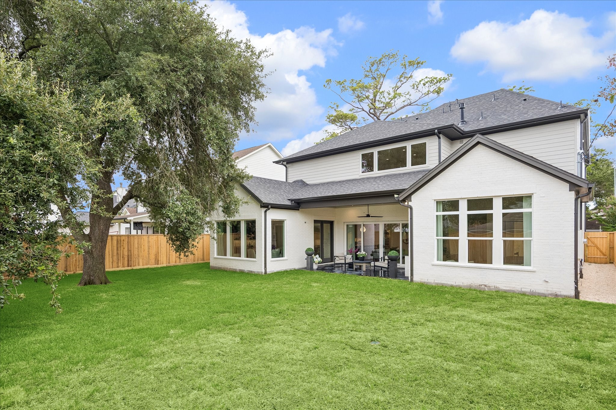 1618 Ronson Road Houston, TX 77055 - Photo 42 of 43 Spacious backyard with plenty of room to add a pool or play area