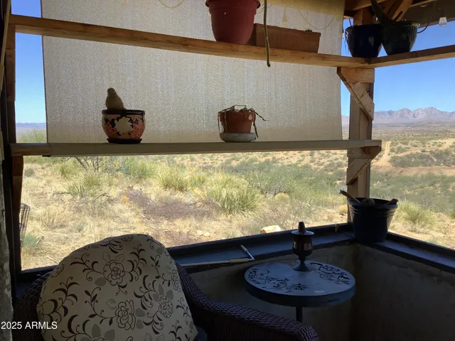 a view of sky from window