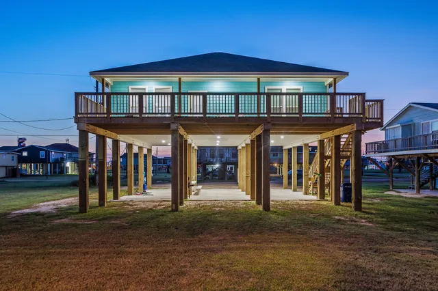a view of a building with a porch