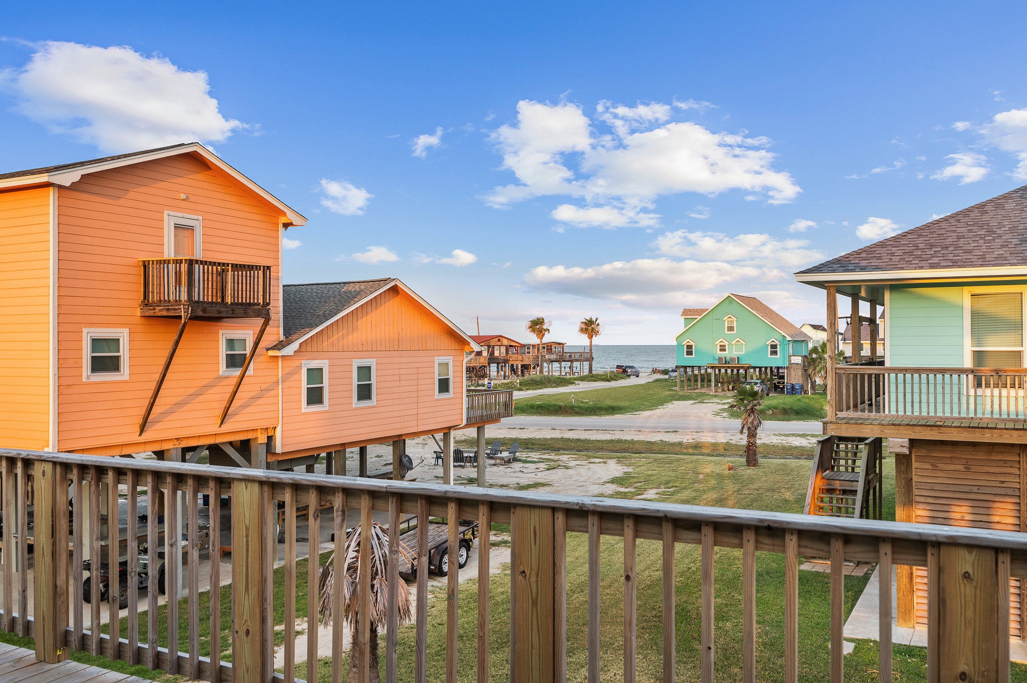 305 Jettyview Road, Unit A Surfside Beach, TX 77541 - Photo 29 of 41 a view of a city from a balcony
